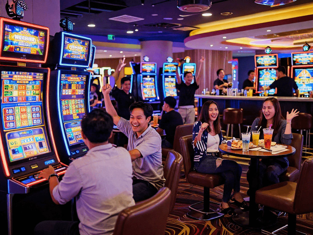Experience the thrill of slot gacor amidst vibrant casino excitement.