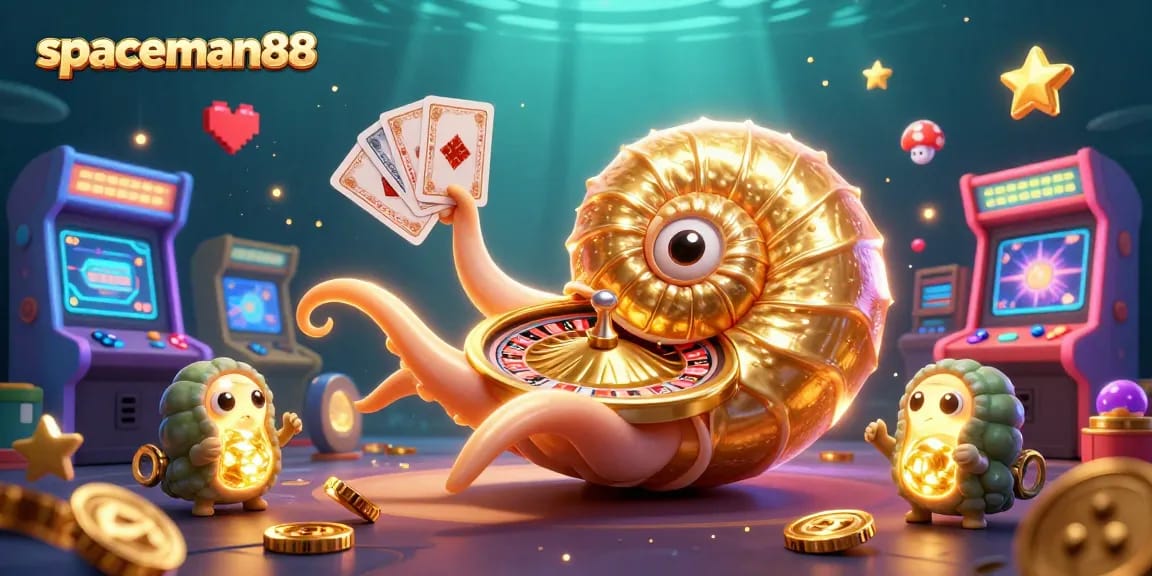 Engage in thrilling gameplay at spaceman88 with vibrant slot machines and glowing illustrations.