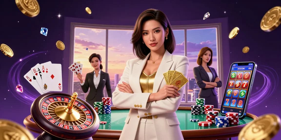 Unleash your winning potential with 88ma in a vibrant casino scene filled with sparkling elements.