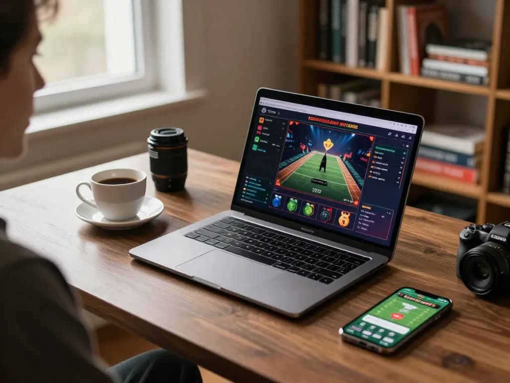Engaging in online casino gaming by using link vào apps during a cozy home setup