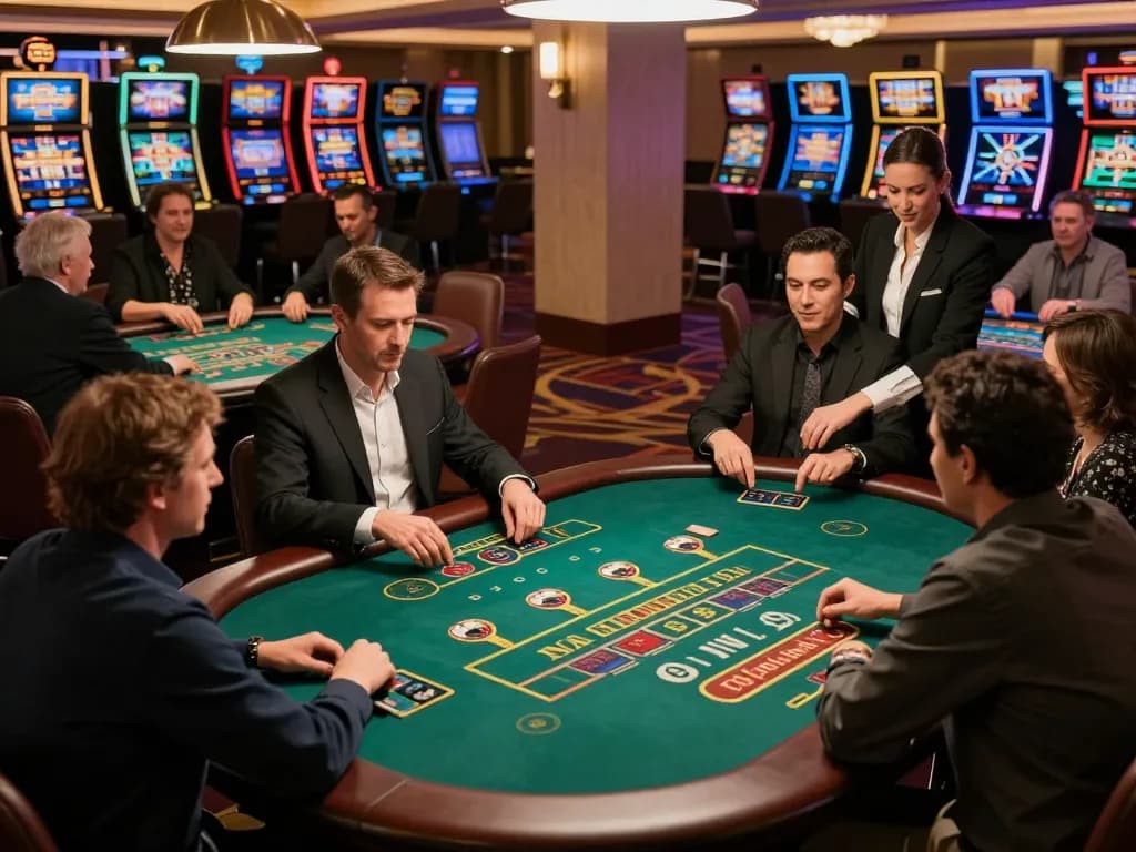 Exciting gameplay moments at 789club casino floor capturing players immersed in action.