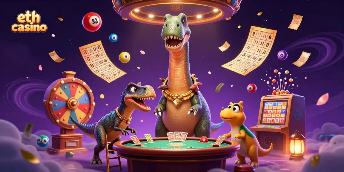 Experience the thrilling action of eth casino with vibrant characters in a captivating casino scene.