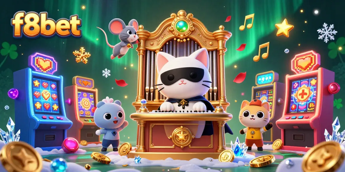 Experience the thrill at f8bet casino with vibrant games, excitement, and playful characters.