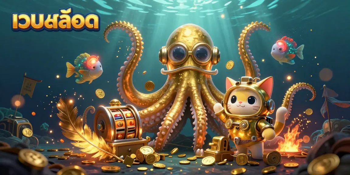 เล่นเกมสล็อตกับเว็บสล็อตในโลกใต้ทะเลที่มีปลาจากทะเลลึกและปลาหมึกยักษ์