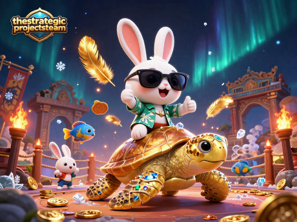 Experience winning moments at thestrategicprojectsteam's colorful 3D casino illustration with vibrant characters and action.
