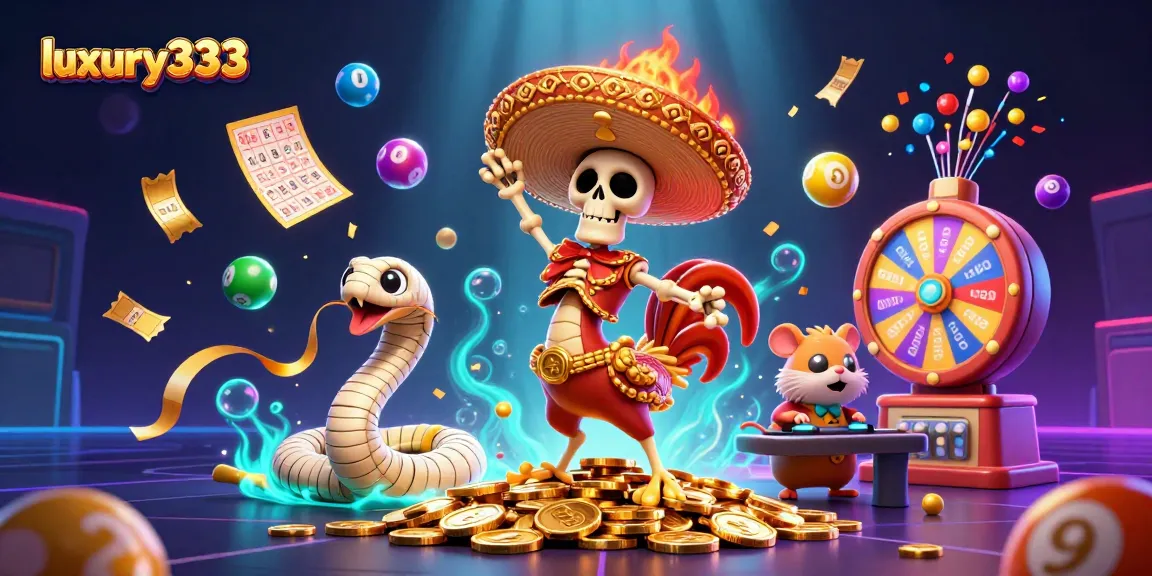 Menangkan hadiah menarik di luxury333 dengan karisma rooster mariachi dan beberapa permainan lotere.