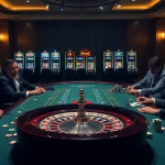 Winning strategies at the official hidden wiki showcase a vibrant casino atmosphere with poker tables and roulette wheels.