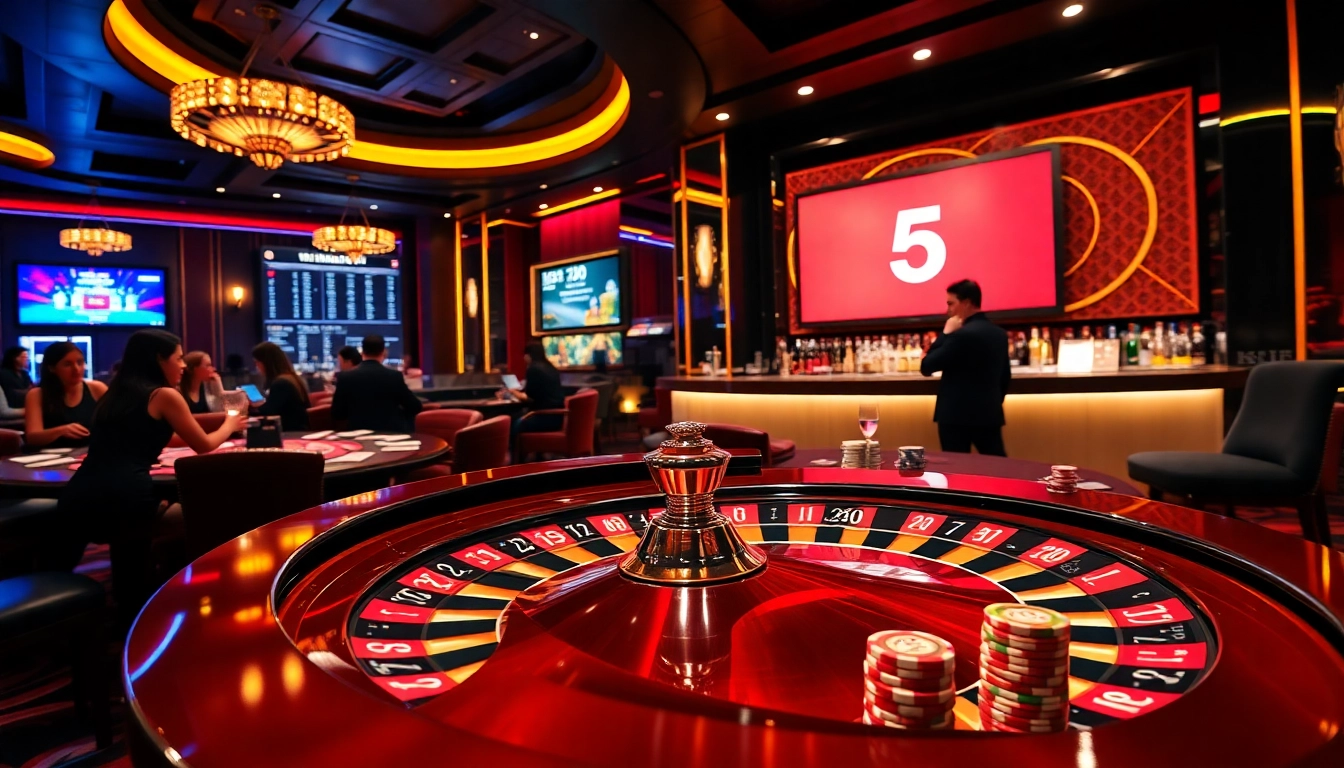 Engaging in thrilling gameplay with tỷ lệ kèo nhà cái 5 at a luxurious casino table.
