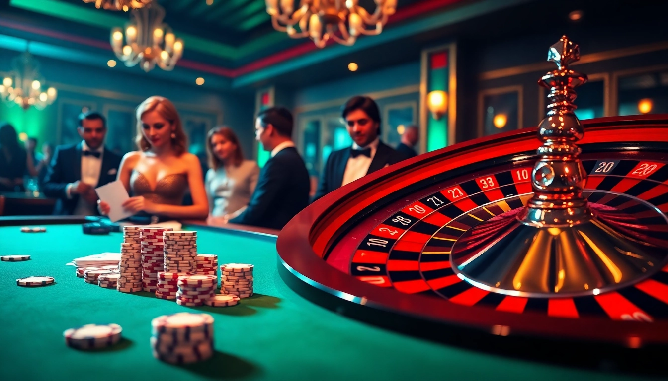Navigating a thrilling poker game at Nhà Cái SC88 Casino with vibrant chips and an elegant setting.