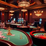 Experience thrilling gameplay at dn 888 in a vibrant casino scene with spinning roulette wheels.